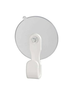 Coppia ganci nylon con ventosa