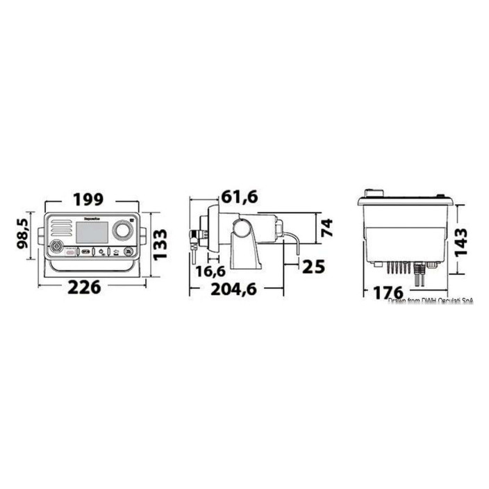 Radio RAYMARINE VHF Ray63/Ray73