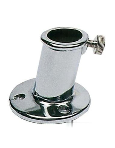 Basetta ottone cromato asta