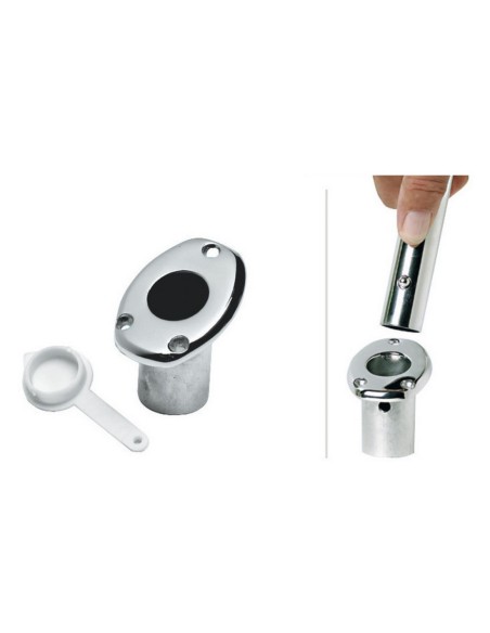 Base portabandiera ad incasso