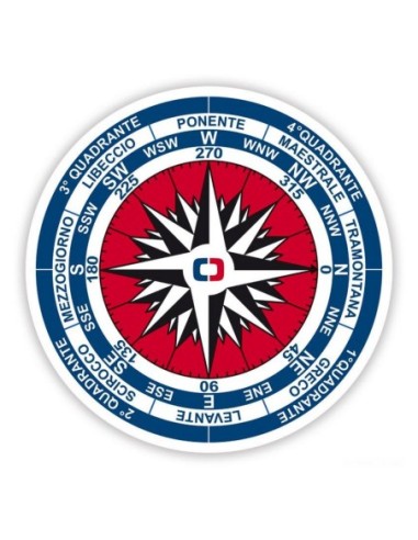 Adesivo rosa dei venti