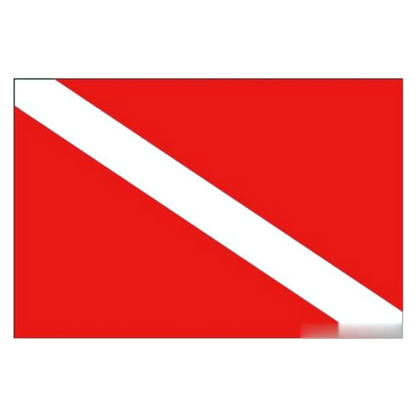 Scuba diving flag 20 x 30 cm