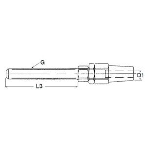 Terminale inox tenditore