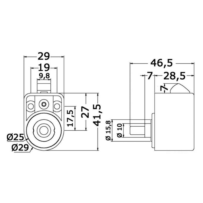 Scrocchetto pulsante SelfLatching