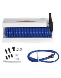 Contenitore con tubo acqua spiralato