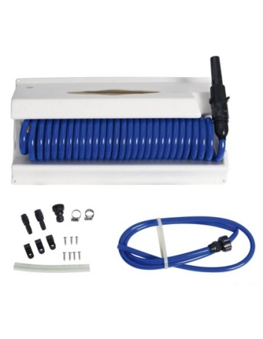 Contenitore con tubo acqua spiralato