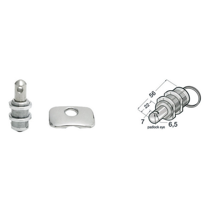 Chiusura gavoni inox lucchetto De Luxe