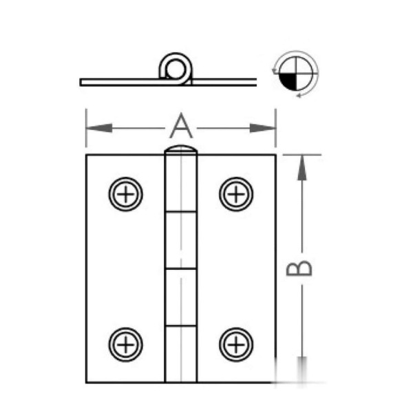 Cerniera inox