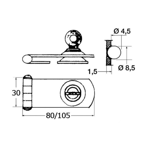 Locking hasp wkey