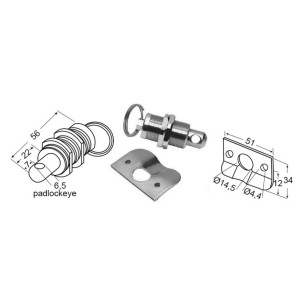 Chiusura gavoni inox lucchetto