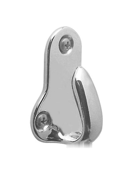 Gancetto ottone cromato 45x33