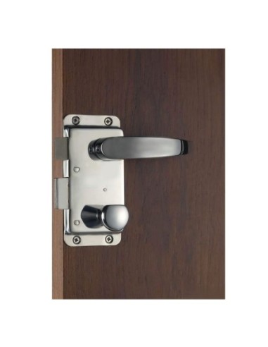 Serratura senza maniglia e con blocco pomello dallinterno chiave Yale dallesterno