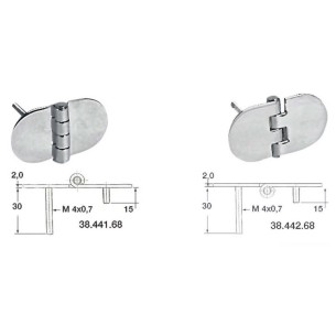 Cerniera inox 5x38