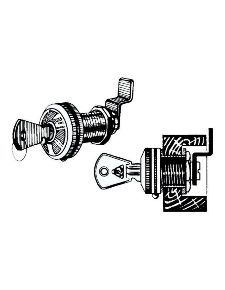 Serratura cilindro ottone nichelato