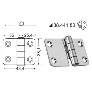 Cerniera nodo sporgente 4x38