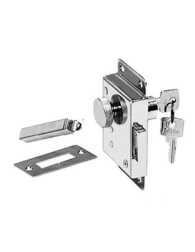 Serratura sinistra ottone cromato