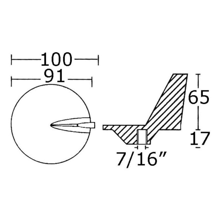 Anode leg wSS propeller