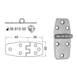 Scharnier herausragender Kern 85x39
