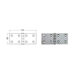 Cerniera inox 45x110