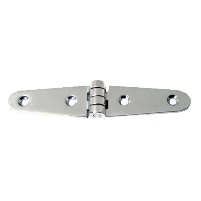 Scharnier lang VAStahl hochglanzpoliert 152x29mm