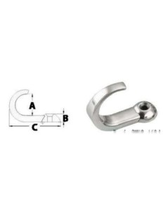 Gancetto inox 15x5 7x35