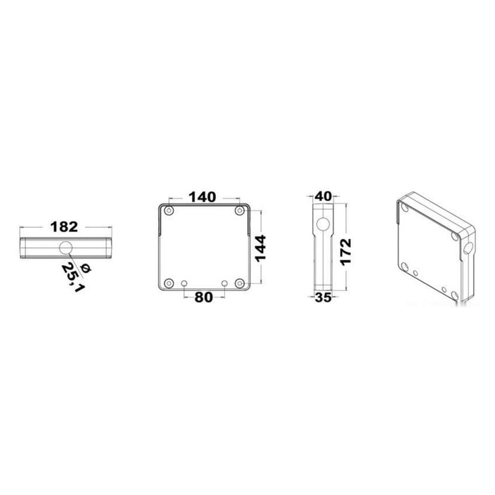 Motor stowage bracket f pushpit