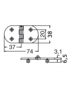 Cerniera cieca microfusa