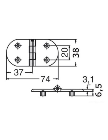 Cerniera cieca microfusa