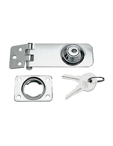 Chiusura a cerniera per cassapanche e boccaporti