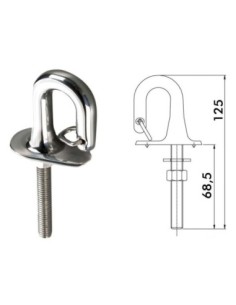 Gancio sci inox