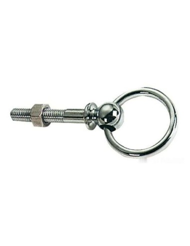 Anello snodato ottone cromato