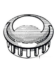Cappuccio terminale ABS cromato