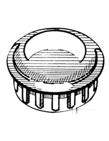 Cappuccio terminale ABS cromato