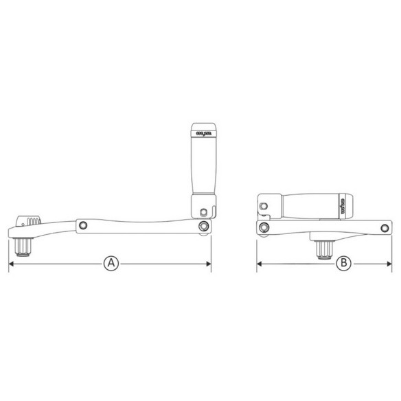 Maniglia pieghevole winch FLIPPER