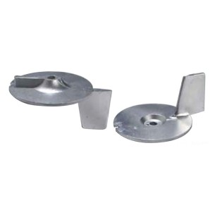 Fin anode outboard engines