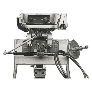 Device f singlecable steering gear mounting
