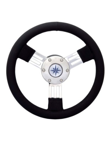 Volante Pegaso razze inox nero