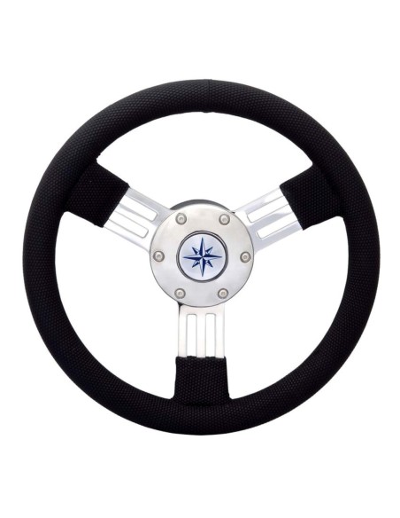 Volante Pegaso razze inox nero