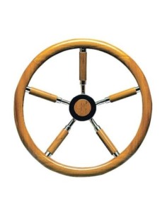 Timone inox e legno