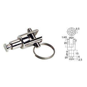 Fork AISI 316 dinghy mounting