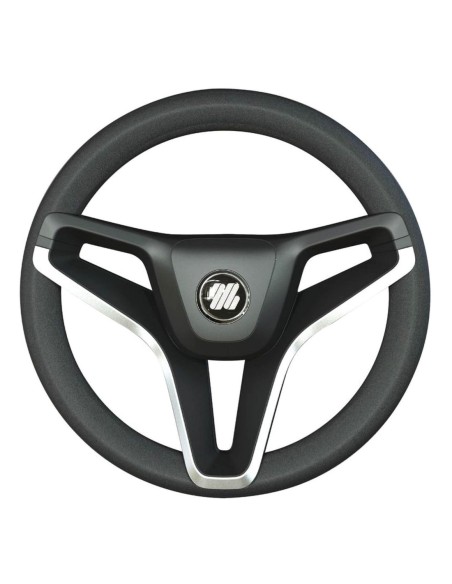 Volante Portofino nero razze profilo oro