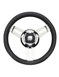 Volante Morosini nero razze inox