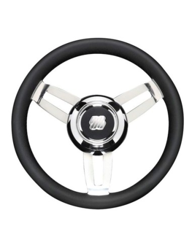 Volante Morosini nero razze inox
