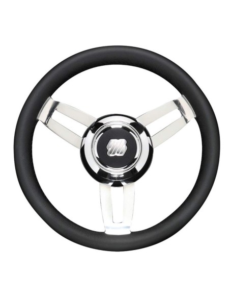 Volante Morosini nero razze inox