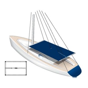 Cagnaro TESSILMARE in tessuto impermeabile bianco per scafi a vela
