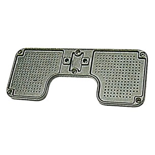 Stern protection plate aluminium 260x110