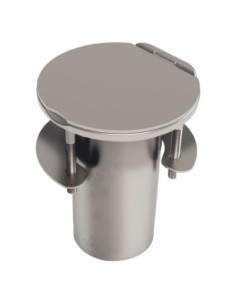 Boccola incasso palo carbonio con coperchio cerniera