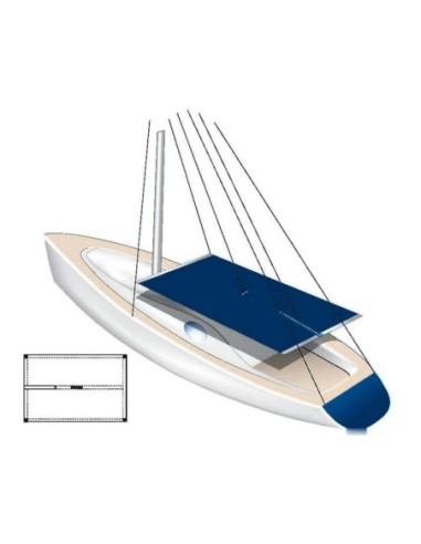 Cagnaro TESSILMARE in tessuto impermeabile bianco per scafi a vela