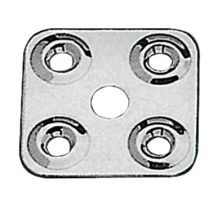 Piastrina fissa cinghie in acciaio inox AISI 316