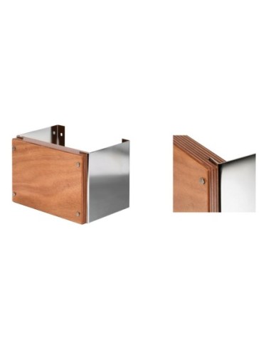 Supporto inox fissaggio parete